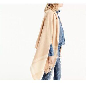 NWOT J. Crew Wool Wrap With Armholes